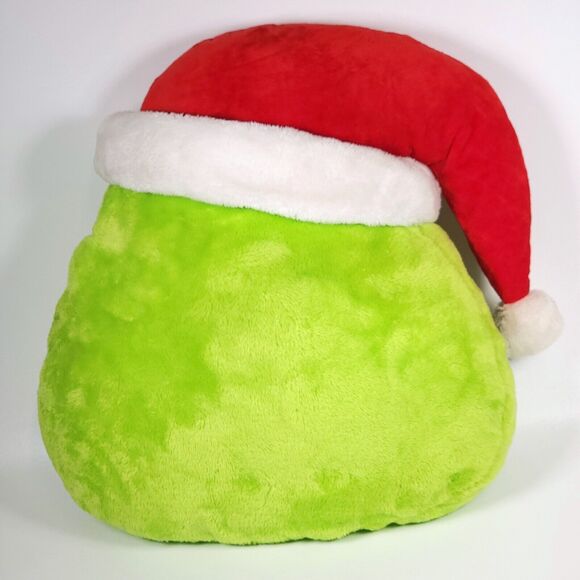Dr.‎ Seuss The Grinch 16" Plush Stuffed Pillow with Santa Hat Christmas Decor - Picture 10 of 16